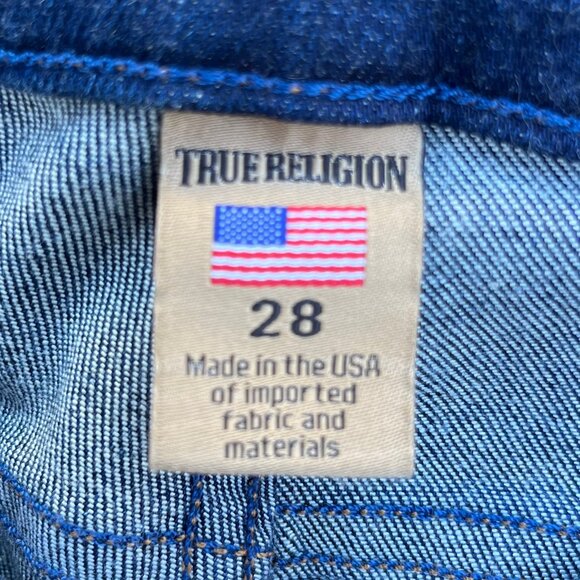 TRUE RELIGION BECCA TWISTED SEAM BOOTCUT Women’s Mid Rise Jeans sz 28 NWT - Picture 7 of 16
